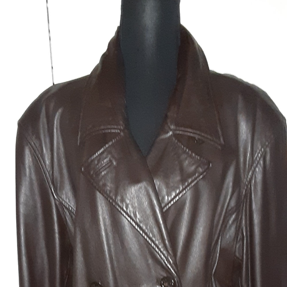 Brown Women's Leather Coat